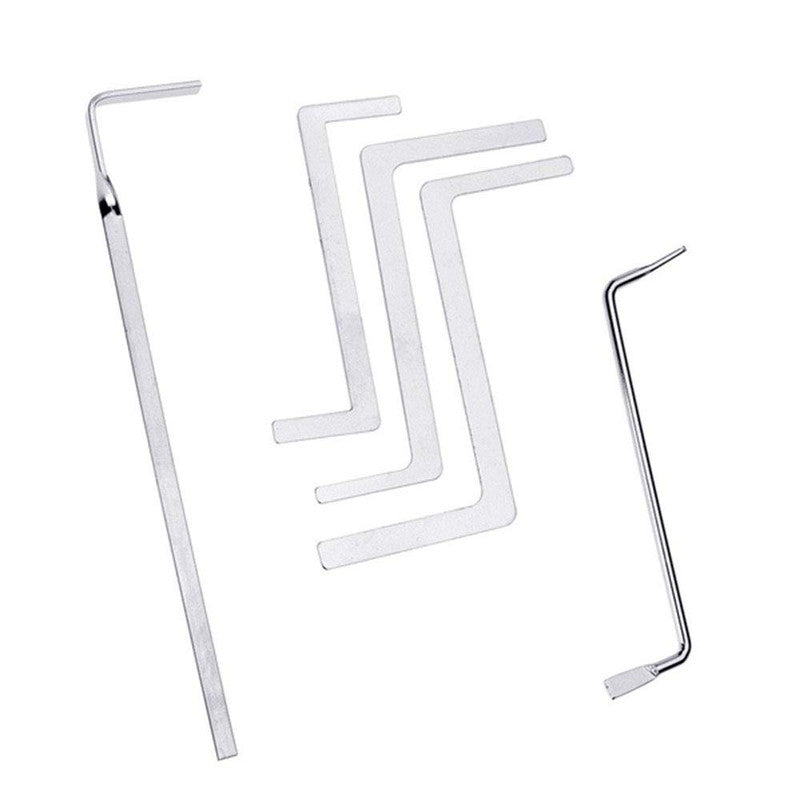 5pcs Locksmith Tools Double Row Tension Tools Stainless Stell Lock Pick Tools