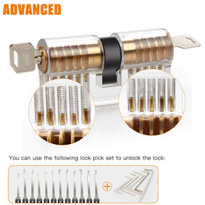 26Pcs Lock Picking Kit With 4 Keyed Padlocks