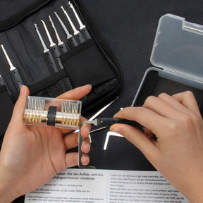 26Pcs Lock Picking Kit With 4 Keyed Padlocks