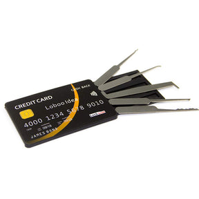 Credit Card Lock Lock Locksmith Tools Tool Kit for Training Practice Beginner Unlock (black)