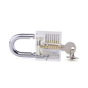 Professional Credit Card Lock Picking Kit with Transparent Padlock