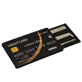 Professional Credit Card Lock Picking Kit with Transparent Padlock