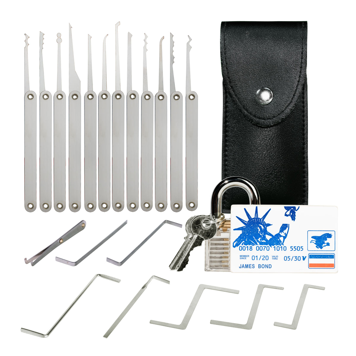 Pcs Lock Picking Kit  Practice Tool Lock Set  for Beginners & Locksmiths