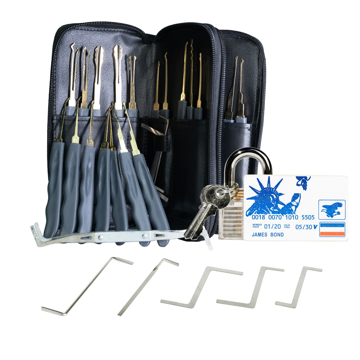 31 Pcs Lock Picking Kit Professional Practice Tool Lock Set for Beginners & Locksmiths